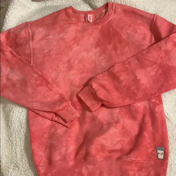 milkstain Tops Milkstain Apparel Red Marble Tie Dye Sweatsuit